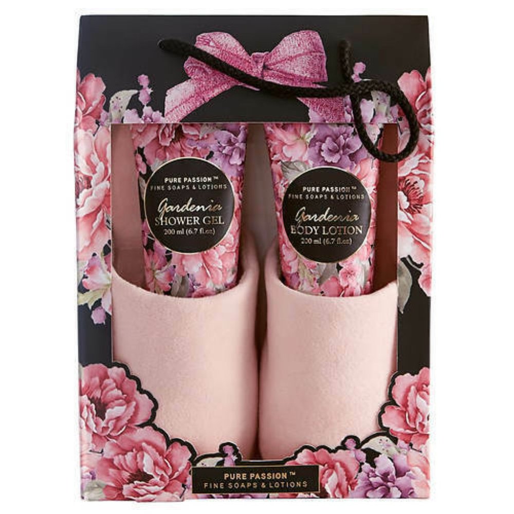 Slippers with Gardenia-Scented Gift Set